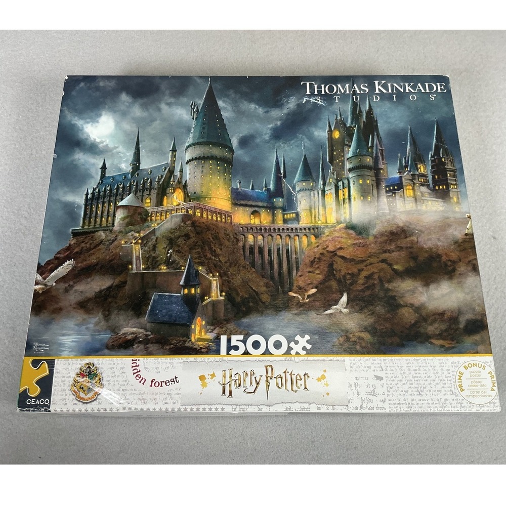 Harry Potter Hogwarts Thomas Kinkade Studios 1500 Piece Puzzle Ceaco 2025 New